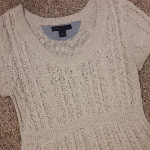 TH Classic Knitted Short Sleeve Long Babydoll Top - Picture 2 of 8